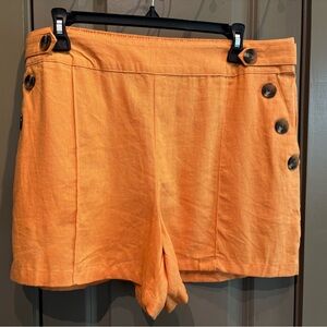 💙Stylish High Waist Orange Women's Shorts